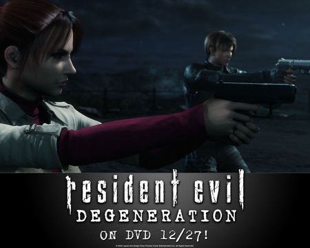 Resident Evil Degeneration - resident evil, movie, leon, claire, cg