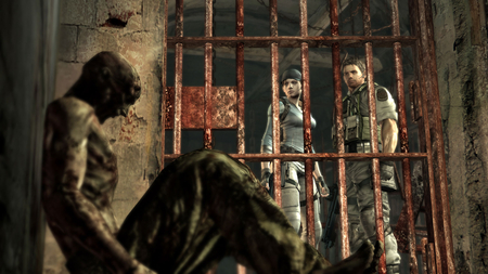 Dead Guy - resident evil, chris, prison, jill