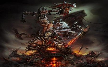 Battle Cry - monster, fantasy, warcraft, skull