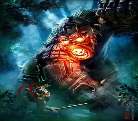 SteamPunk King Kong - steampunk, kingkong, ape, fantasy