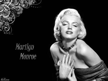 Marilyn Monroe - women, female, 40s, beauty, 50s, film, goddesses of the silver screen, marilyn monroe, golden era, movie, fifties, black and white, actresses, fortys