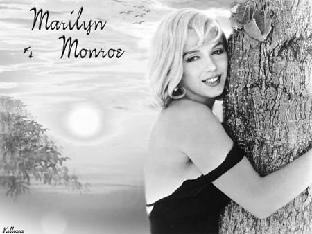 Marilyn Monroe - women, female, 40s, beauty, 50s, film, goddesses of the silver screen, marilyn monroe, golden era, movie, fifties, black and white, actresses, fortys