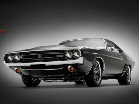 Dodge Challenger - black, challenger, white, dodge