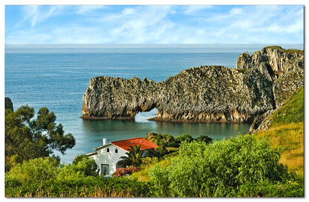 Little Cape - lake, house, water, cape