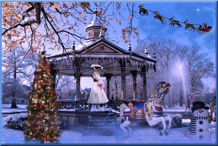 Mary_Poppins_Christmas_Fun - amusement, fun, blue, park, christmas