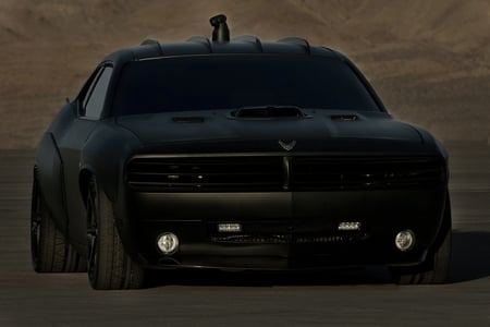 Challenger Vapor - air, custom, challenger, car, vapor, dodge, force, black