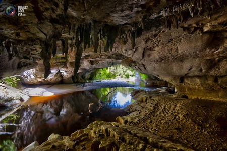 wonderful cave - cave, water, nature, photography, beauty, reflection, dark, underground