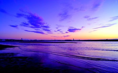 THE SILENCE - clouds, sunset, ocean, beach