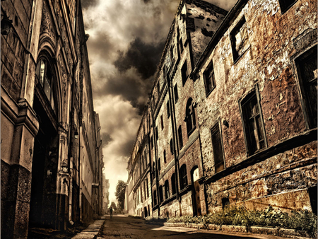 GHOST TOWN - abstract, walls, photography, sky