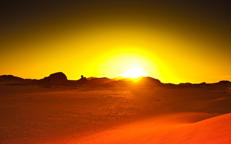 the_last_mind - sunligh, desert, beautiful, hot, beauty, thirsty, sunset, nature, view, sun, sky