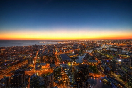 Sunset_over_Melbourne - sunset, picture, cool, melbourne