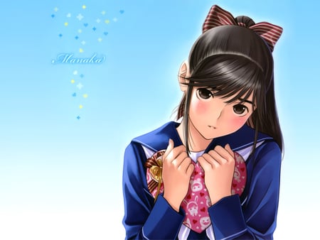 Manaka - love, girl, heart, anime, manaka