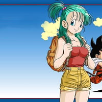 Dragon Ball kid Goku and Bulma