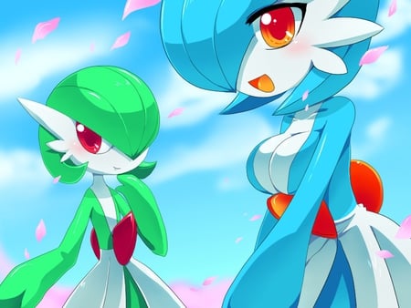 Gardevoir & Shiny Gardevoir - psychic, shiny, gardevoir, pokemon