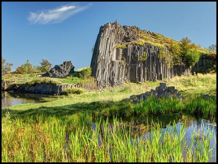 panska rock - nice, fields, gree, rock, place, grass, land