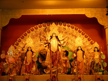 maa durga - hindu, goddess, puja, saradiya, beautiful, durga puja, god