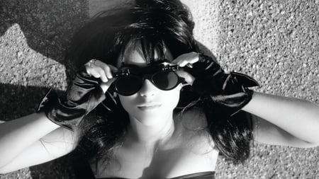 Natalia Kills - people, beautiful, singer, entertainment, natalia kills, celebrity, music, songwriter, black and white, actresses, sunglasses