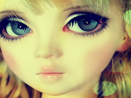 Big eyes doll - abstract, eye, face, doll