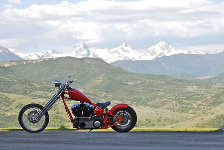 mountain ride - cycle, harley, chopper, bike