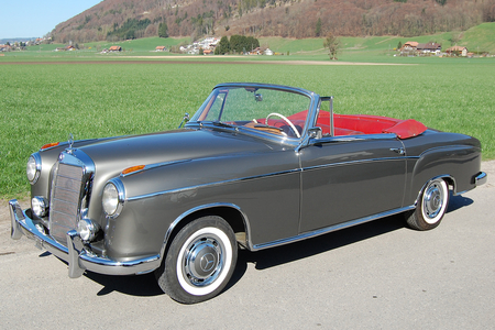 Merc 220 S Cabriolet - mercedes, car, convertible, classic, 220, 220s, cabriolet, antique