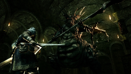 Dark souls - fight, dark souls, game, battle, warrior, videogame, sword