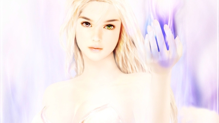 Princess of Light and Energy - dazzling, goddess, energy, girl, eyes, beauty, light