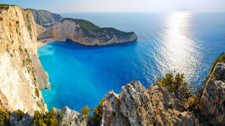 Amazing Greek Beach - beach, water, greek, dream, clear, greece, mediterranean, zakynthos, blue, beautiful, holiday, sea