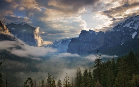 Clouds in Mountains - picture, in mountains, clouds, beautiful