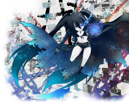 Black Rock Shooter - anime, women, black rock shooter, warrior