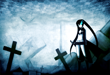 Black Rock Shooter - anime, women, black rock shooter, warrior