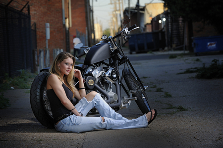 back Alley - motorcycles, harley davidson, bikes, choppers