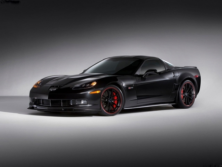 2012- Z06 CORVETTE - black, v8, vette, fast