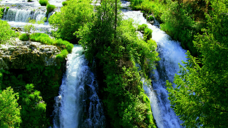 Full of Refresh - beauty, nature, view, landscape, beautiful, water, green, waterfall