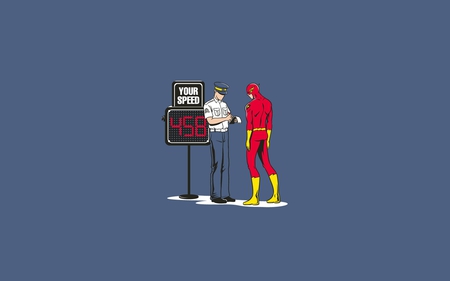 Speeding Ticket - comic, speeding, dc, marvel, flash gordon