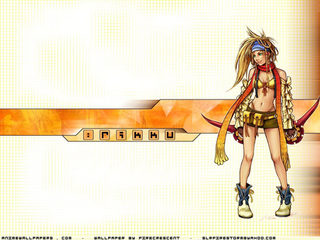 Rikku - video game, final fantasy, women, rikku