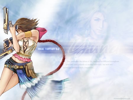 Yuna - women, gunner, yuna, final fantasy, video game