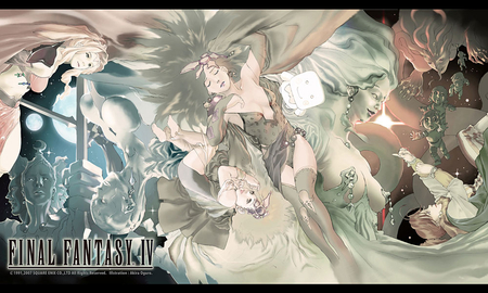 Final Fantasy IV ~ Poster Art - women, rydia, rosa, final fantasy