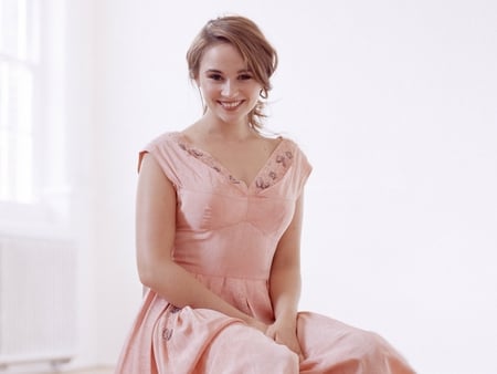 Emma Pierson - emma pierson, pierson, emma, pink dress