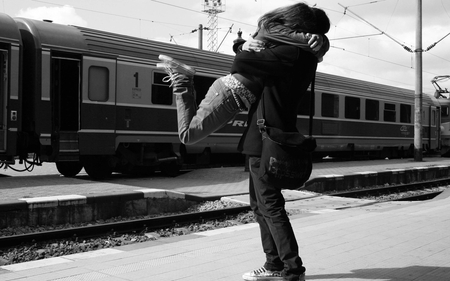 I Missed You - trains, love, people, photography