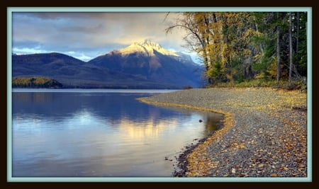 Evening Light - lake, light, nature, park