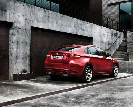 Beautiful BMW X6 M - speed, motors, cars, beautiful, red, bmw, x6