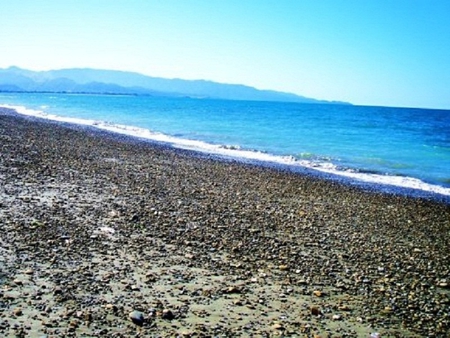 Beach - ocean, beach, stones, sky