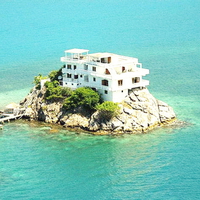 House in a island