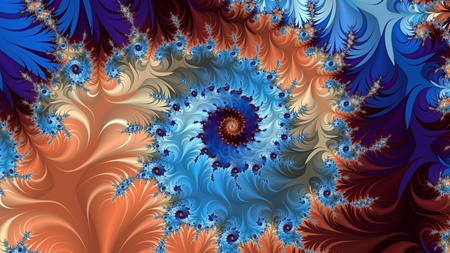 Beautiful fractal - worm hole, patterns, fractal, beautiful