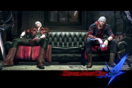 Dante & Nero ~ Chilling Out - dante, video game, devil may cry, nero