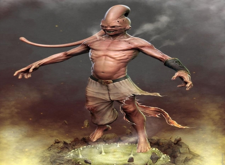 Evil Kid Buu - torn clothing, anime, dragonballz, dbz, evil, buu, dark, dragonball, dragonball z, dragonball kai, majin buu, realistic, cg, alien, games, video games, lone, dragonballz kai