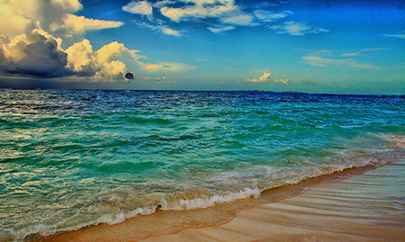 Aqua Seas - sky, aqua, sand, sea