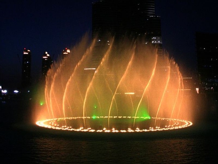 Beautiful-Fountain - at night, fountain, picture, beautiful