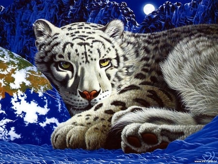 White leopard