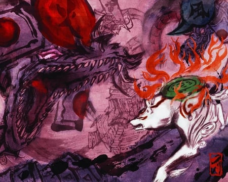  Yamato No Orochi - amaterasu, battle, okami, dragon, gods, yamata no orochi